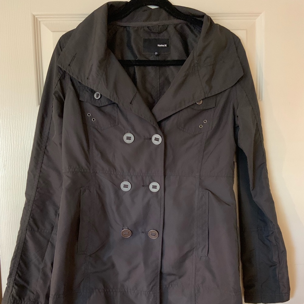 Grey Hurley Rain jacket - Size Small